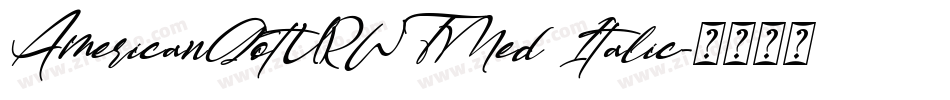 AmericanGotURWTMed Italic字体转换